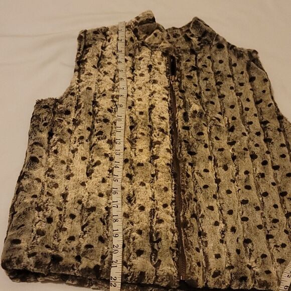 Baxis and Baxis los angeles leopard print vest size medium - Picture 5 of 8